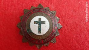 Military Antiques: INSIGNIA ANTIGUA ADORACION NOCTURNA CONSEJO DE SECCION ESMALTE ORIGINAL , C5